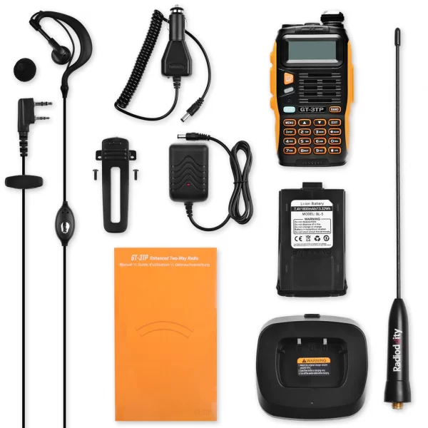 Baofeng GT-3TP MarkIII 8Watts High Power Dual-Band Ham Radio + Car Charger - Image 4