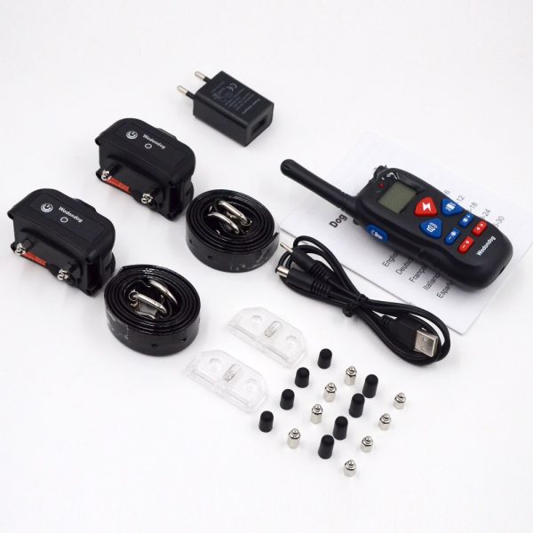 Dog Training Collar with Remote Transmitter Electric Shock collar Vibration sound Light Modes Waterproof Bark Collar - Image 6
