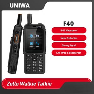 UNIWA Alps F40 4G Zello Walkie Talkie PTT Phone Quad Core IP65 Waterproof Touch screen