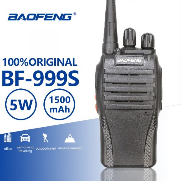 Free Earpiece 5W UHF 400-470MHz Frequency Baofeng BF-999S Walkie Talkie
