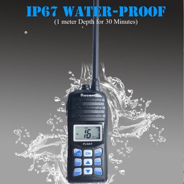 Recent RS-35M VHF Marine Radio International Channel Weather channel Float Walkie Talkie  - Image 2