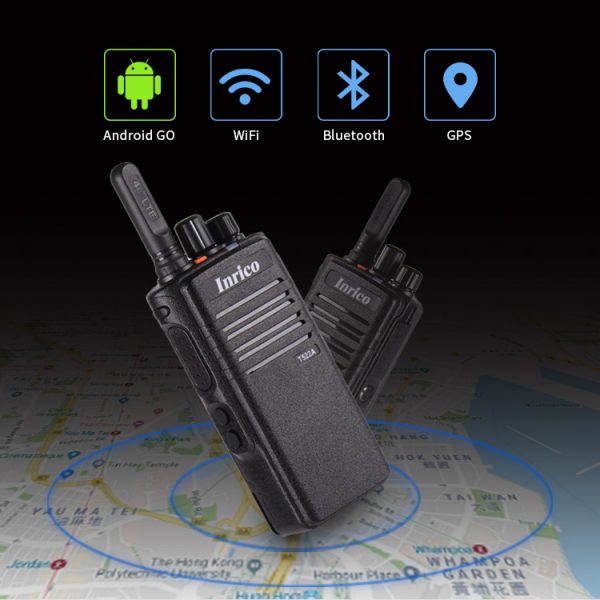 Inrico T522A Zello Walkie Talkie Accessories Battery Headset Mic for T522A Zello Network Radio