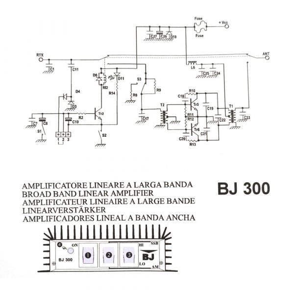 Baojie BJ-300 Power Amplifier 100W FM 150W AM 300W SSB 3-30MHZ Mini-size and High Power CB Radio Amplifier BJ300 - Image 6