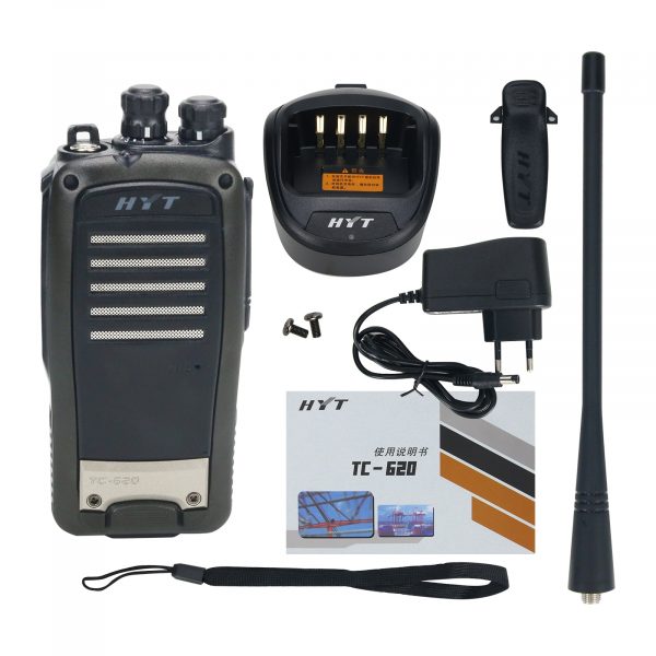 Original HYT TC-620 Hytera TC620 UHF VHF Two Way Radio with 16Ch 5W BL1204 battery & Charger Robust Long Range Walkie Talkie