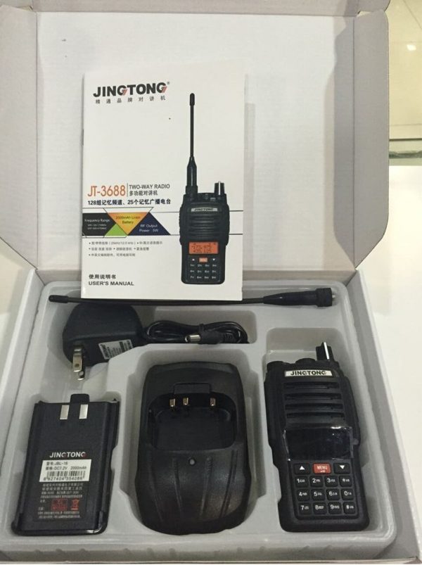 JINGTONG JT-3688 Dual Band Walkie Talkie 10km Two Way Radio Station 5W 2000mAh Woki Toki Portable Ham Transceiver - Image 5