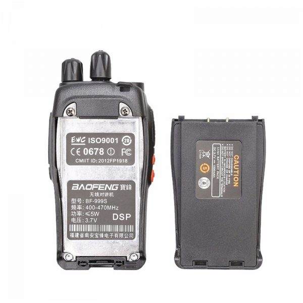 Free Earpiece 5W UHF 400-470MHz Frequency Baofeng BF-999S Walkie Talkie - Image 4