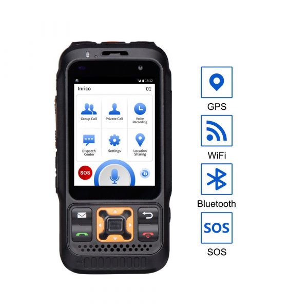 Inrico S100 4G PoC Radio 4G LTE PTT Network Two way radio GPS Bluetooth SOS - Image 3