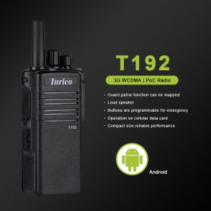 Inrico T192 3G WCDMA PoC Radio Rugged Zello Android Network Walkie Talkie