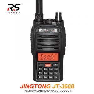 JINGTONG JT-3688 Dual Band Walkie Talkie 10km Two Way Radio Station 5W 2000mAh Woki Toki Portable Ham Transceiver
