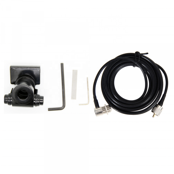 for MOTOROLA YAESU KENWOOD Anytone Mobile Radio Antenna Bracket with 5M RG58 Extension Cable - Image 3