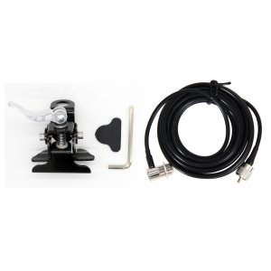 Hand pressed quick release Stainless steel Car Mobile Radio Antenna Mount Bracket with 5M RG58 Antenna Extension Cable