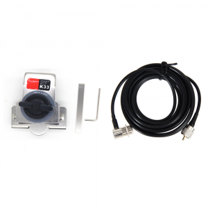 For Kenwood Yaesu ICOM Car Mobile Radio K33 Antenna Mount Bracket with 5M RG58 Antenna Extension Cable PL-259 SO-239