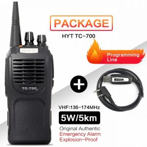 HYT TC-700 VHF Explosion-Proof Radio Hytera TC700 Professional Emergency Alarm Encryption Intercom
