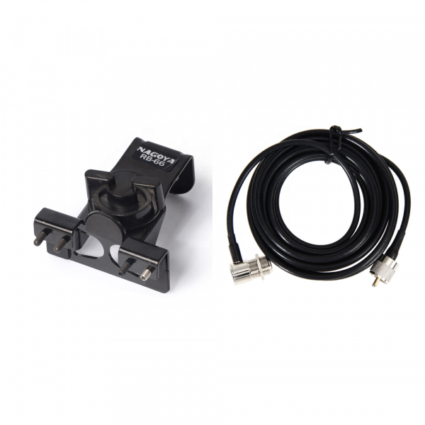 Nagoya RB-66 Car Radio Antenna Mount Bracket with 5M RG58 Antenna Extension Cable