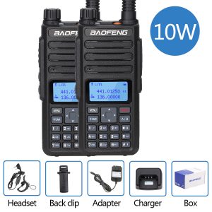 Baofeng BF-H6 Tri-power 2w/5w/10w  Dual band UHF VHF 10km Long Talking Range Ham Radio