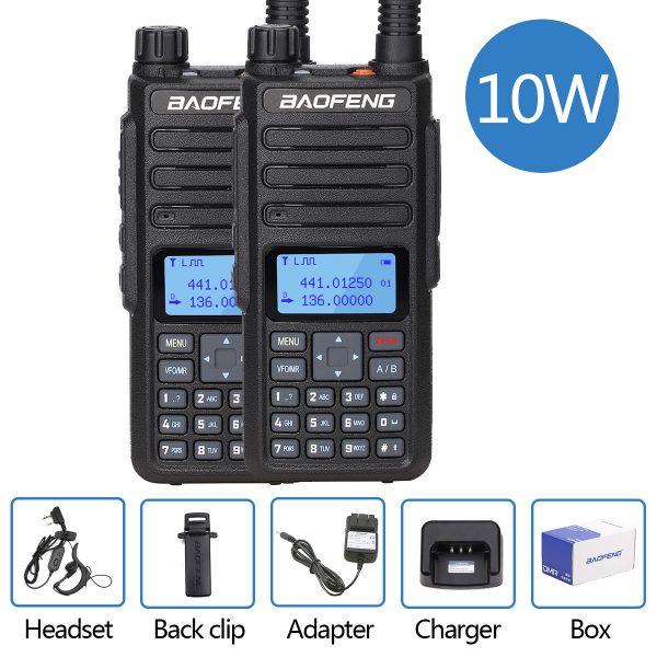 Baofeng BF-H6 Tri-power 2w/5w/10w  Dual band UHF VHF 10km Long Talking Range Ham Radio