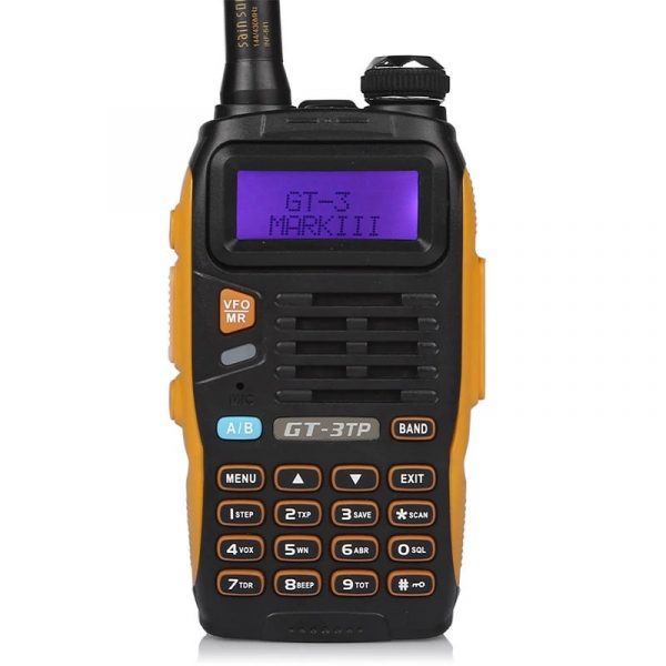 Baofeng GT-3TP MarkIII 8Watts High Power Dual-Band Ham Radio + Car Charger