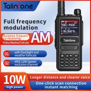 Police Scanner Marine Radios Talinfone 10W Full Band Air Band Walkie Talkie 108-520MHz Civil Aviation Radio