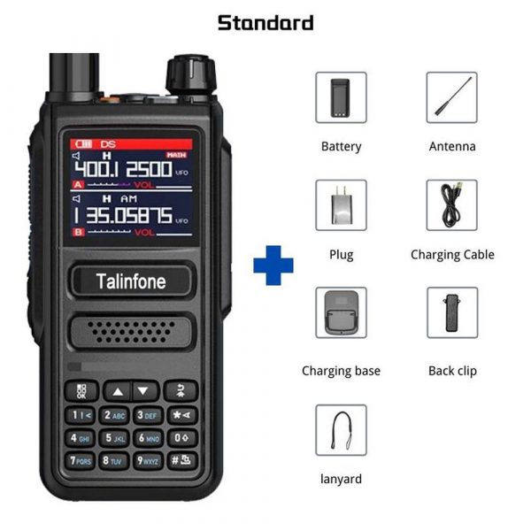 Police Scanner Marine Radios Talinfone 10W Full Band Air Band Walkie Talkie 108-520MHz Civil Aviation Radio - Image 3