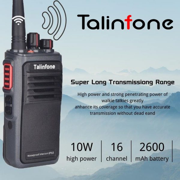 Super Long Range Talinfone M23 Plus 10W Professional Transceiver UHF VHF IP68 Waterproof Hidden Screen Maritime Two-Way Radio - Image 2