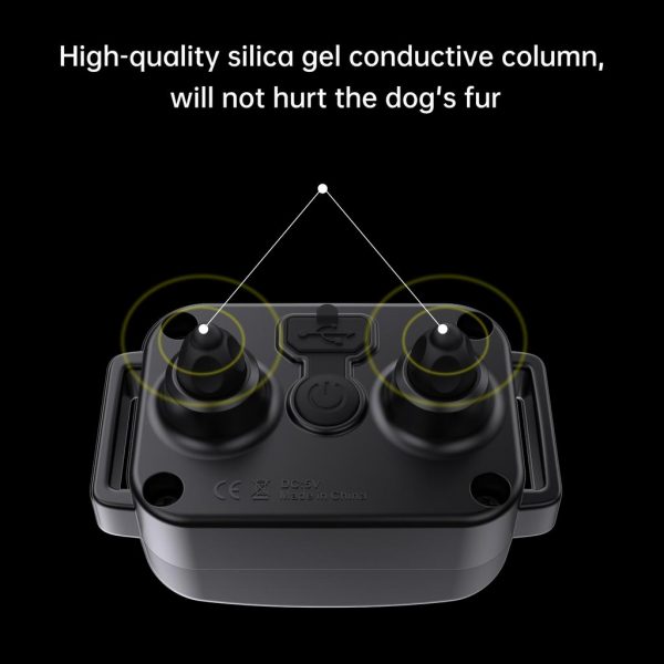 Waterproof IPX7 Upgraded 300m Dog Training Collar Intercom Transmitter Remote Control Electric Shock Vibration Sound with Lock - Image 4
