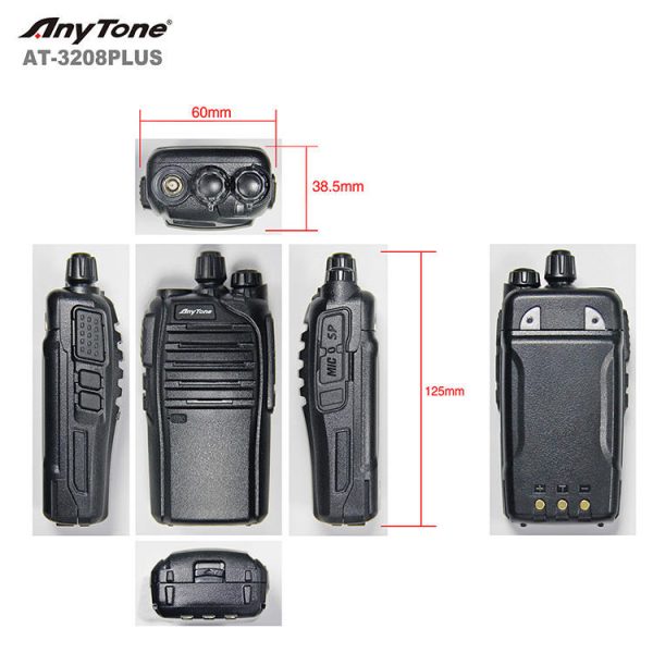 Anytone AT-3208 Plus Single band VHF UHF Long Range Walkie-talkie  Anytone AT3208 Plus Professional Radio - Image 5