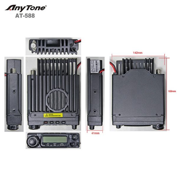 Anytone AT-588  VHF 136-174 Mhz Mobile Transceiver Anytone AT588 Car Vehicle-Mounted Radio - Image 6