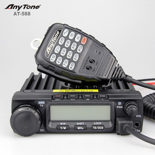 Anytone AT-588  VHF 136-174 Mhz Mobile Transceiver Anytone AT588 Car Vehicle-Mounted Radio