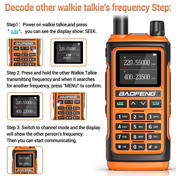 Baofeng UV-17L Pro Tri Band Wireless Copy Frequency Waterproof Walkie Talkie 16KM S22 Long Range UV-5R Ham Two Way Radio - Image 3