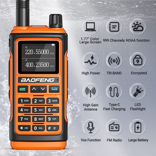 Baofeng UV-17L Pro Tri Band Wireless Copy Frequency Waterproof Walkie Talkie 16KM S22 Long Range UV-5R Ham Two Way Radio - Image 4