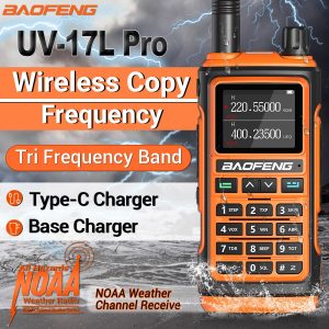 Baofeng UV-17L Pro Tri Band Wireless Copy Frequency Waterproof Walkie Talkie 16KM S22 Long Range UV-5R Ham Two Way Radio
