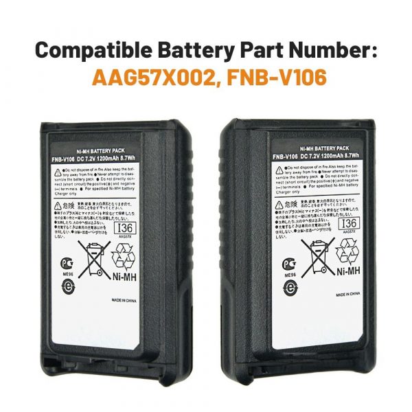 FNB-V106 Replacement Battery for YAESU Radios VX 231 VX228 VX230 VX231L AAG57X002 Rechargeable Batteries - Image 3