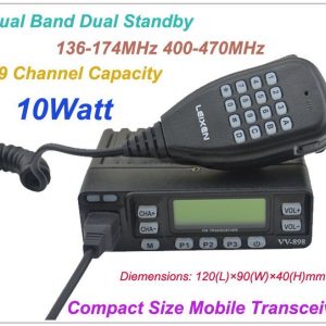 Hotsale Mini Mobile Transceiver VV-898 Compact Size Dual Band 10W Car radio