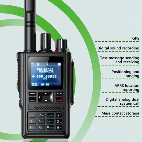 DP88 DMR Radio GPS Digital Walkie Taklie UHF VHF Radio Dual Band Analog Digital Portable Transceiver - Image 2