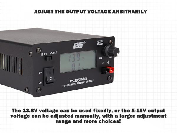 QJE PS30SWVII Switching Power Supply 7 Generation For Ham Radio 13.8V 30A Anderson interface - Image 2