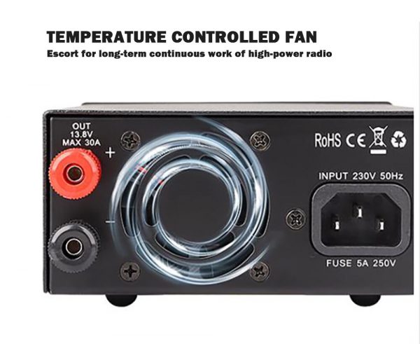 QJE PS30SWVII Switching Power Supply 7 Generation For Ham Radio 13.8V 30A Anderson interface - Image 3
