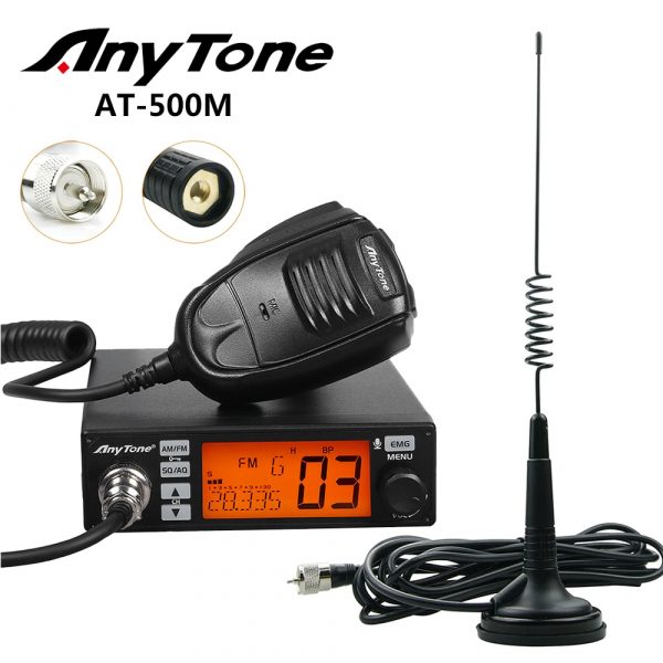 AnyTone AT-500M 10 Meter Radio with VOX, 7 Color Display, RB, NB, Scan, HI-CUT, Talkback Level and Much More
