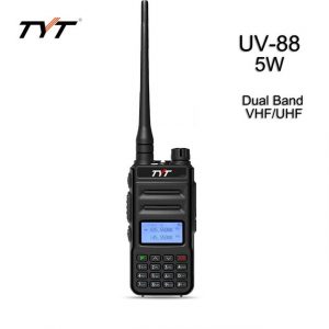 TYT TH-UV88 Two Way Radio Dual Band UHF VHF Handheld Walkie Talkie DOT-MATRIX LCD Screen Scrambler DTMF COMP