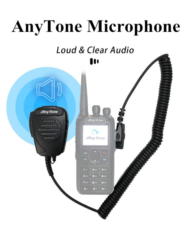 Anytone Microphone Speaker for AT-D878UV AT-D878UVplus At-d878uvii Plus AT-D868UV DMR Digital Radio - Image 2