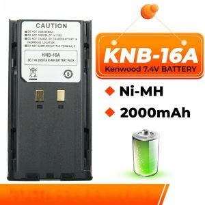 7.4V 2000mAh KNB-16A Ni-MH Replacement Battery for Kenwood TK-480 TK-380 TK-280 TK-290 TK-190 TK-5400 Two Way Radios --KNB-17A