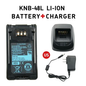 Desktop Charger Base 2600mAh Battery for Kenwood NX-200 NX-300 TK-5220 TK-5320 Portable Radio