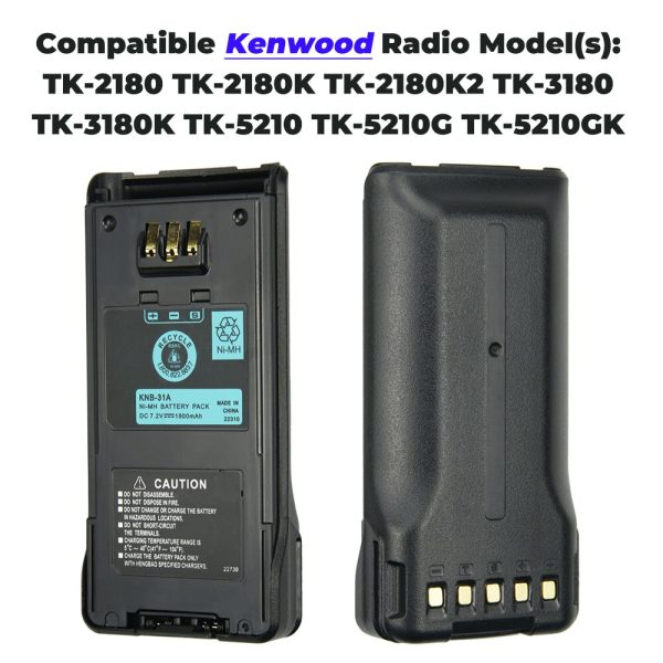 2packs 5pcs/lot 10pcs/lot Cheap Battery KNB-31A for Kenwood TK2180 TK-2180K TK3180 TK-3180K KNB-32 TK5210 TK-5310 TK5210K TK-5310K etc - Image 2