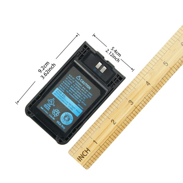 2X Replacement 1600mAh Li-ION Battery for Kenwood KNB-63L KNB-65L TK-2000K TK-3000K TK-U100 etc Two way Radio with Belt Clips - Image 5