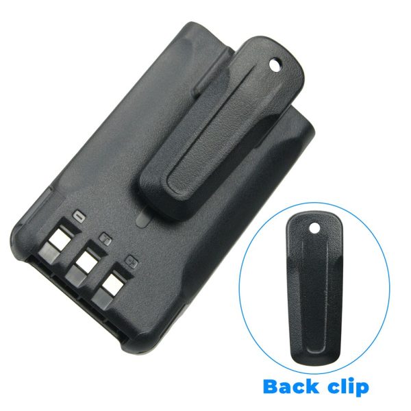 2X Replacement 1600mAh Li-ION Battery for Kenwood KNB-63L KNB-65L TK-2000K TK-3000K TK-U100 etc Two way Radio with Belt Clips - Image 3