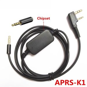 APRS-k1 Cable Audio Interface Cable for BaoFeng UV5R UV-82 5RA 5RB WOUXUN TYT (APRSpro, APRSDroid, Compatible - Android, iOS