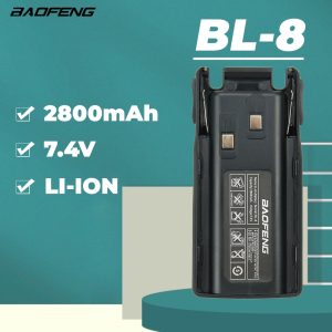 BaoFeng 2800mAh 7.4V Li-Ion Replacement Battery BL-8 for Baofeng UV-82 UV-82L UV-8D UV-89 UV-82HP UV-82HX Radio Spare Batteries