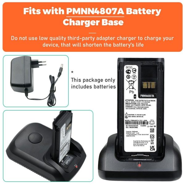 2400mAh PMNN4807A Spare Battery for Motorola R7 R7a MNN4808A PMNN4809 PMNN4810 Slim Li-ion Battery - Image 4
