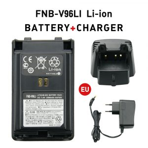 Desktop Charger with Vertex Battery for VX350 VX351 VX354 VX-350 VX-351 VX-354 Radio FNB-V96LIA