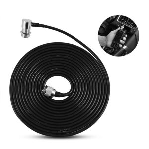 5M 16ft Feeder Cable for Car Transceiver Moblie Radio Extension Cable for Kenwood ICOM ALINCO Yaesu FT-1802M Car Radio Antenna