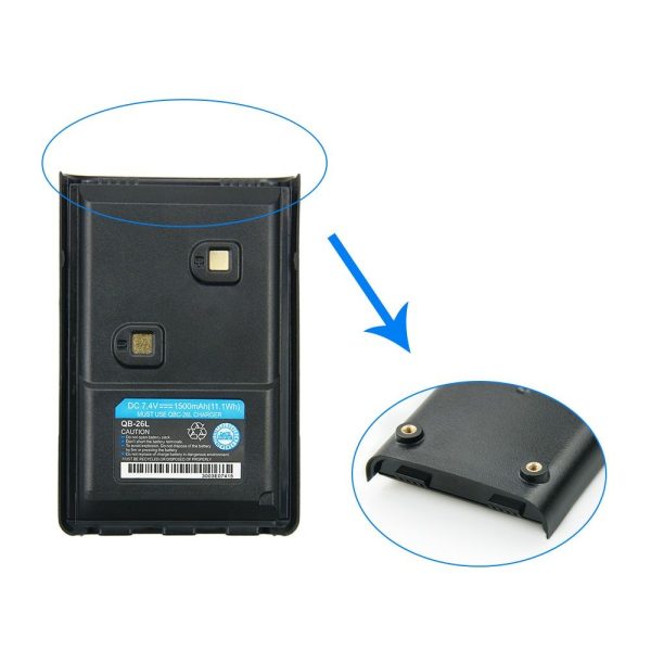 QB-26L 1500mAh Replacement Battery with belt clip for ALINCO DJ-500 DJ-10 DJ-100 DJ-289G DJ-A10 DJ-A11 DJ-A41 DJ-W100 DJ-W500 DJ-MD5 EBP-88H - Image 4